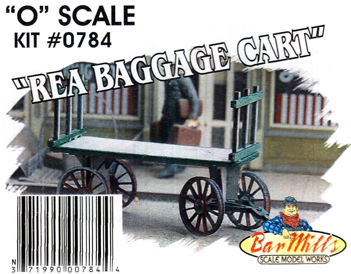 Bar Mills Scale Model Works O 0784 REA Baggage Car Kit ModelTrainStuff