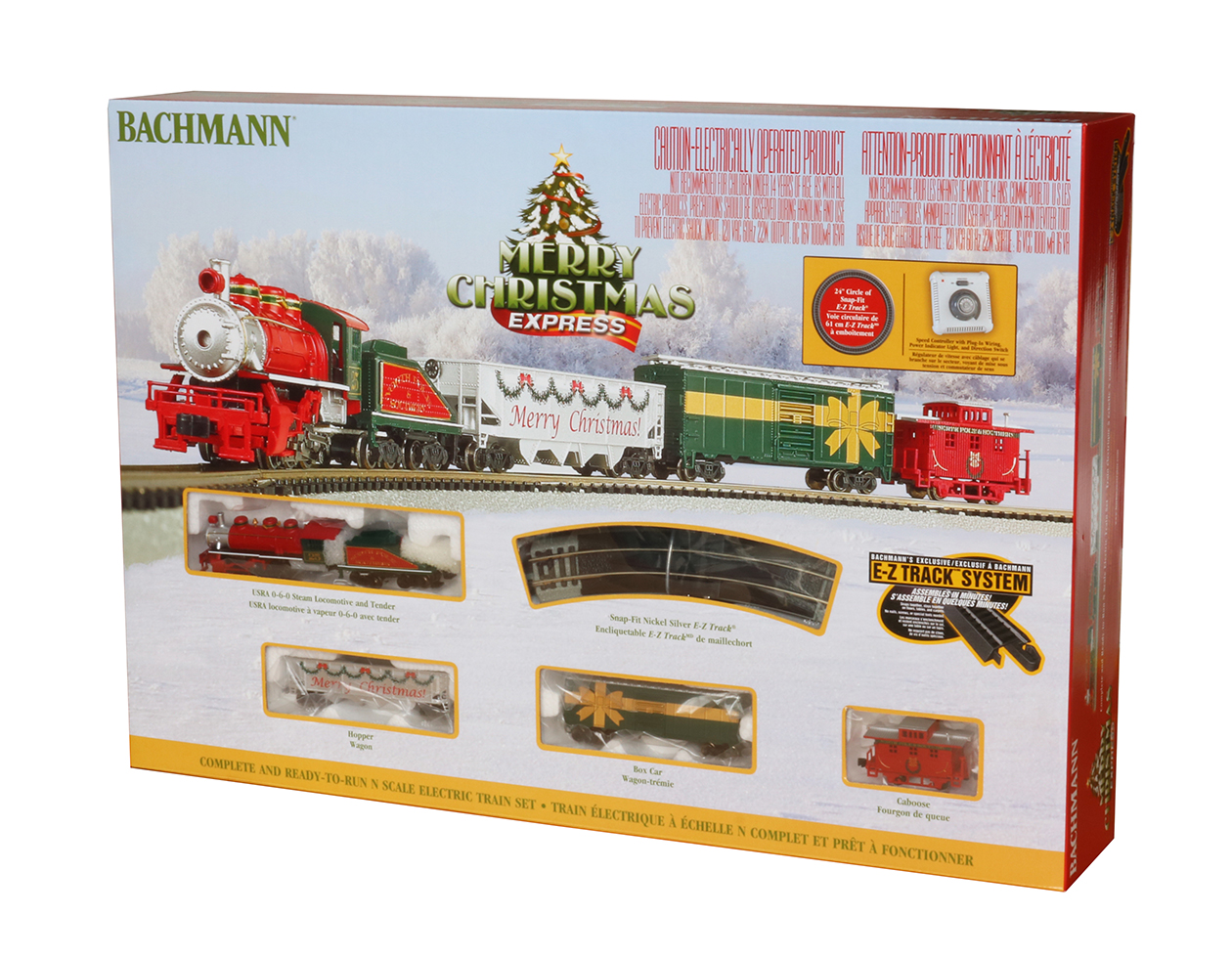 bachmann holiday special train and trolley set