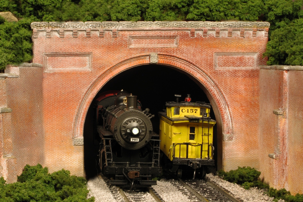 Collectables OO/HO Railway Scenery Busch 7027 2 Tunnel Portals double
