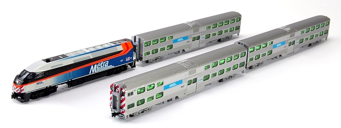 Kato N 1068701 MP36PH Chicago Metra Gallery Bi-Level