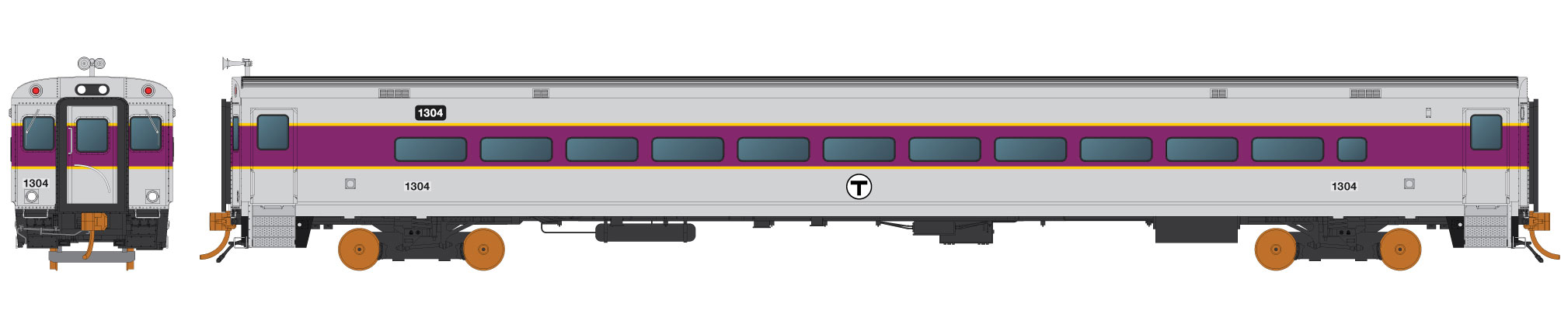 Rapido HO 128507 Comet Car Set 1, MBTA (3)