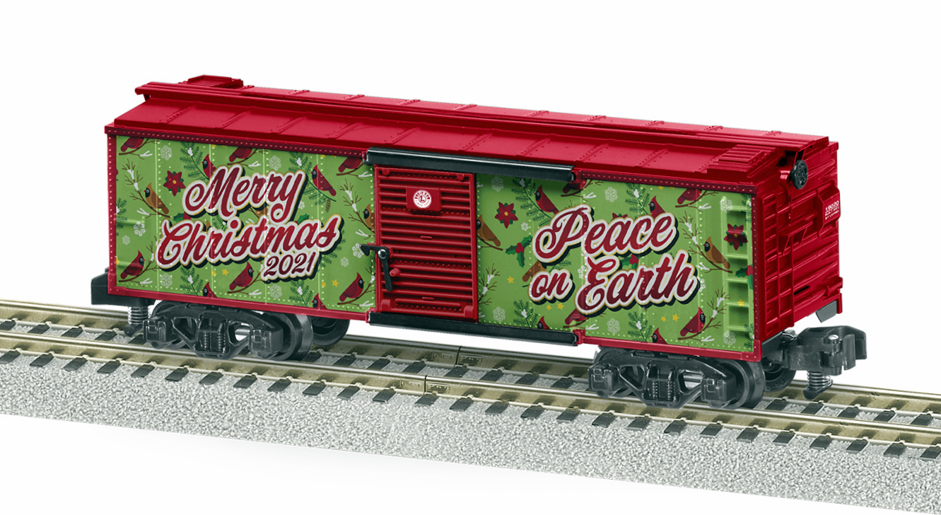 American Flyer Christmas Boxcar 2022 Lionel S 2119020 American Flyer 2021 Christmas Box Car | Modeltrainstuff