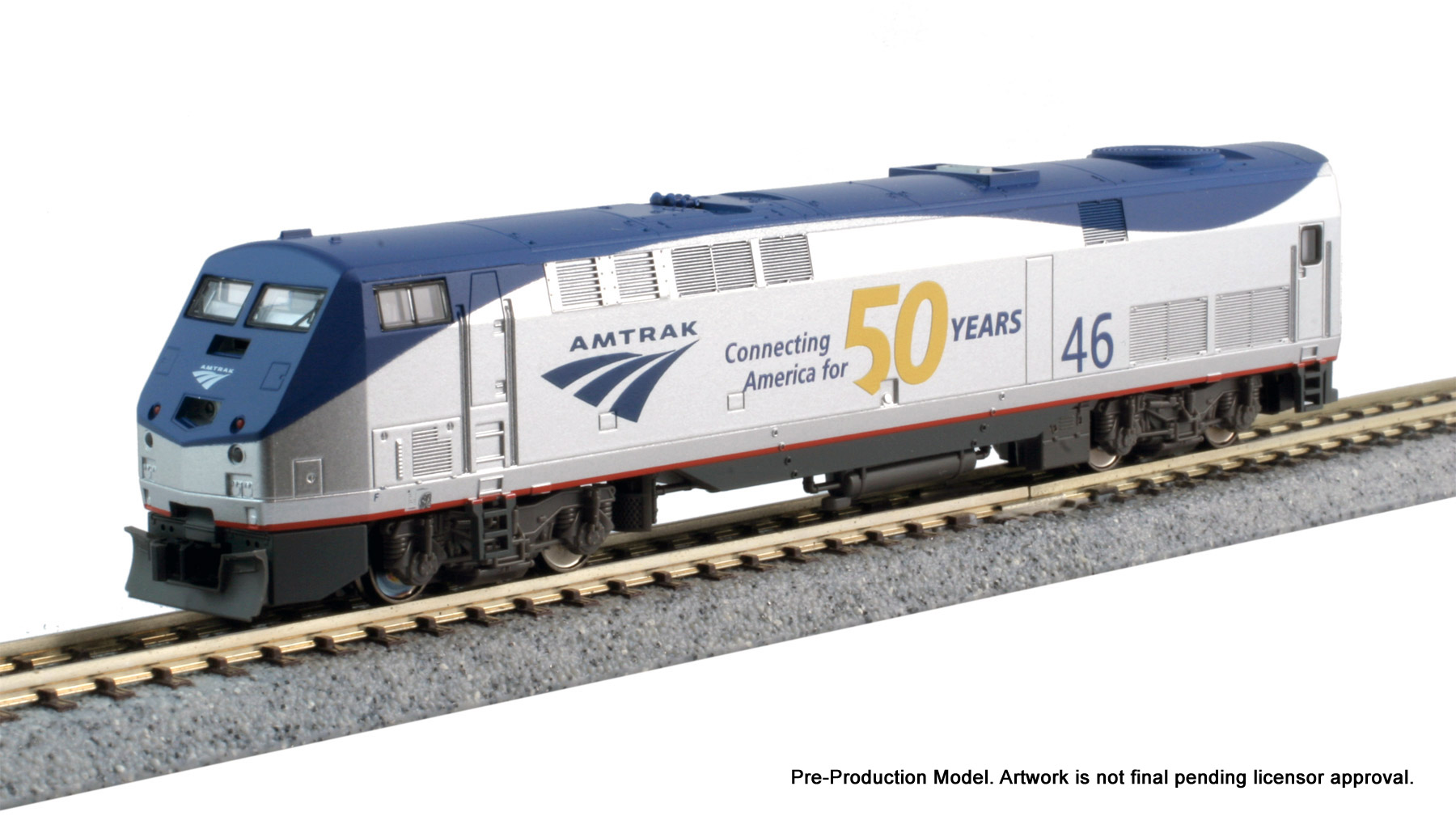 Kato N 1766034-LS GE P42 Genesis Diesel Locomotive, Amtrak 