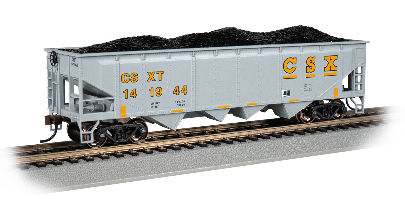 Bachmann HO 17615 40' Quad Hopper, CSX (CSXT) #141944