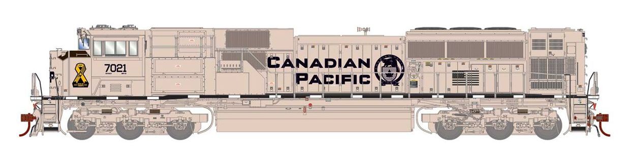 Athearn Genesis HO G-1148 EMD SD70ACU Locomotive, Canadian Pacific ...