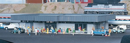 Walthers HO 3038 Amtrak Station Kit | ModelTrainStuff.com