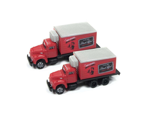 Classic Metal Works N 50376 IH R-190 Refrigerator Truck, Carling Black Label Beer (2-Pack) ModelTrainStuff