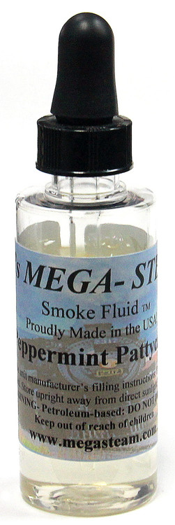 JT's Mega Steam O/HO PEPPERMINT Smoke Fluid 2 Oz. Bottle, Peppermint Pattycake ModelTrainStuff