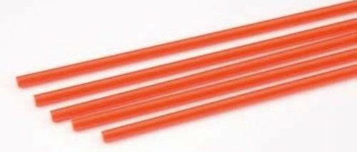 Plastruct 90274 FARR-5H Fluorescent Red Acrylic Round Rod, 5/32" (5) (d) ModelTrainStuff