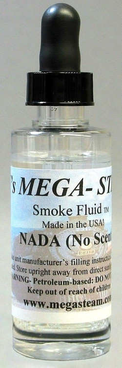 JT's Mega Steam O/HO NADA Smoke Fluid 2 Oz. Bottle, Nada (No Scent) ModelTrainStuff