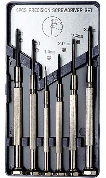 Excel 55662 6-Piece Precision Screwdriver Set, Carded ModelTrainStuff