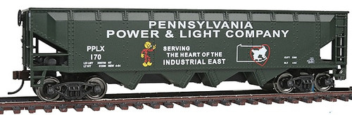 Bachmann Silver Series HO 17608 40' Quad Hopper, Rock Island