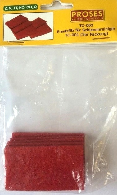 Proses by Bachmann 39014 (TC-002) Felt Pads for Track Cleaner TC-001 (5) ModelTrainStuff