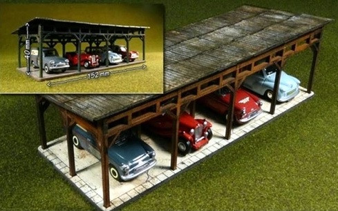 Proses by Bachmann HO 39102 (LS-006) 4-Car Shed Kit ModelTrainStuff