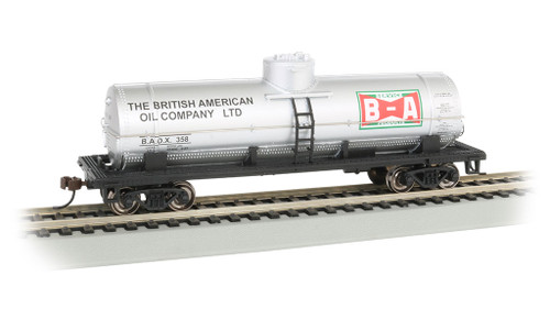 Bachmann Silver Series HO 17812 40' Single Dome Tank Car, British American Oil #358 ModelTrainStuff