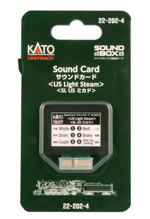 Kato HO/N 22202-4 Soundbox Sound Card, US Light Steam ModelTrainStuff