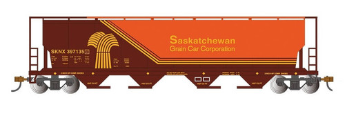 Bachmann HO 73802 Canadian Cylindrical 4-Bay Grain Hopperwith FRED, Saskatchewan Grain #397135 ModelTrainStuff