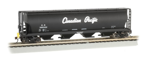 Bachmann HO 73804 Canadian Cylindrical 4-Bay Grain Hopper with FRED, Canadian Pacific #386502 ModelTrainStuff