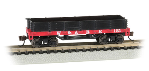 Bachmann N 15451 Old-Time Wood Gondola, Western and Atlantic #121 ModelTrainStuff