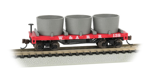 Bachmann N 15551 Old-Time Wood Tank Car with 3 Tanks, Western and Atlantic #138 ModelTrainStuff