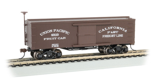 Bachmann Silver Series HO 72307 34' Wood Old Time Box Car, Union Pacific #40110 ModelTrainStuff