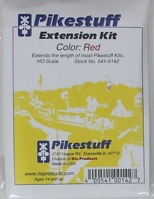 Pikestuff HO 541-0142 Building Extension Kit (Red) ModelTrainStuff