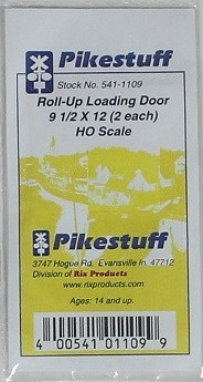 Pikestuff HO 541-1109 Roll-Up Loading Door 9.5 x 12 (2) ModelTrainStuff