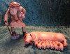 Sow with Piglets and Farmer Holding Piggy LEPI Kastlunger Nativity