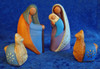 Colorful nativity scene.