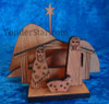 Wooden nativity