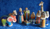 Raku pottery Nativity