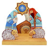 wooden nativity set Ukraine
