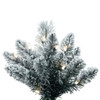Flocked White Pine Artificial Christmas Tree Vickerman - Slim Profile Flocked White Pine Artificial Christmas Tree Vickerman - Slim Profile