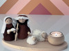 Wooden nativity scene made in Estonia