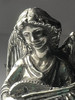 Hand-cast pewter angel with lute from the Danforth Nativity Collection
