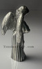 Heirloom-quality Danforth pewter angel musician with detailed wings