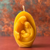 beeswax nativity egg candle