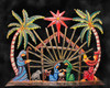 Haitian sunburst nativity scene
