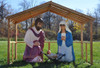 Life Size Outdoor Nativity and Wooden Stable - Out of Stock