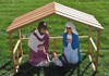 Life Size Outdoor Nativity and Wooden Stable - Out of Stock