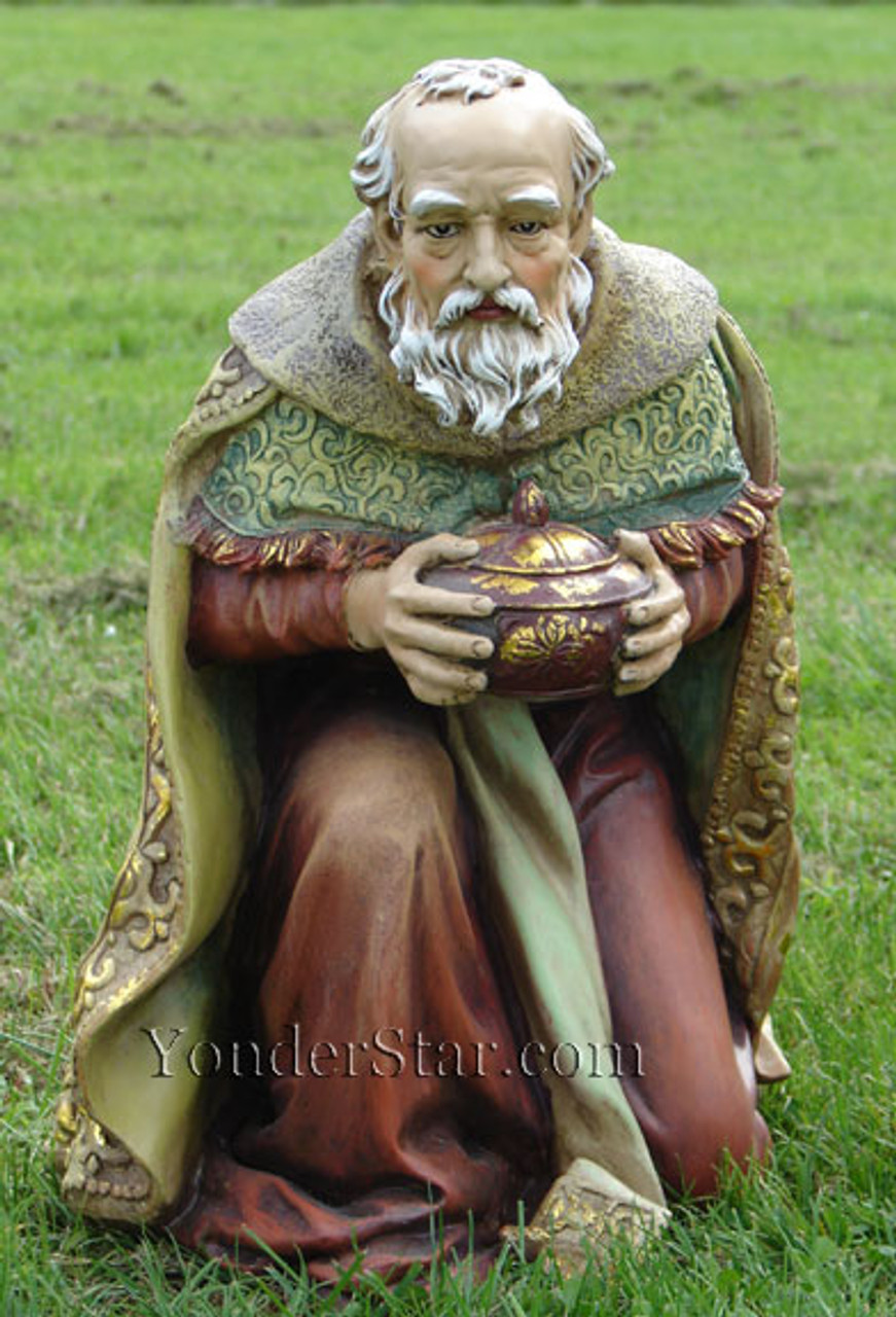 Kneeling Wiseman Melchior for Outdoor Nativity - 38011 - Yonder