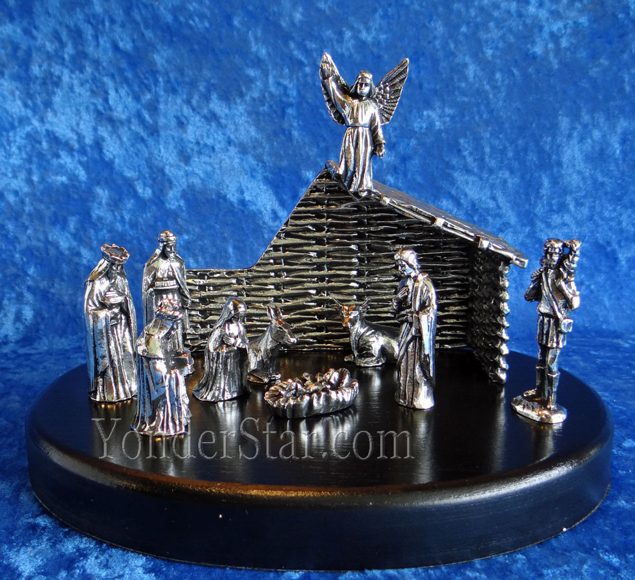 Pewter Nativity Set - Made in Ireland - Yonder Star Christmas Shop LLC