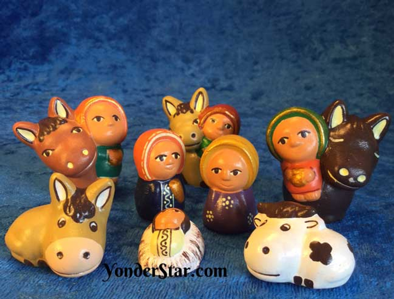 Many Animals Nativity Scene from Peru | Yonder Star Christmas Shop, LLC