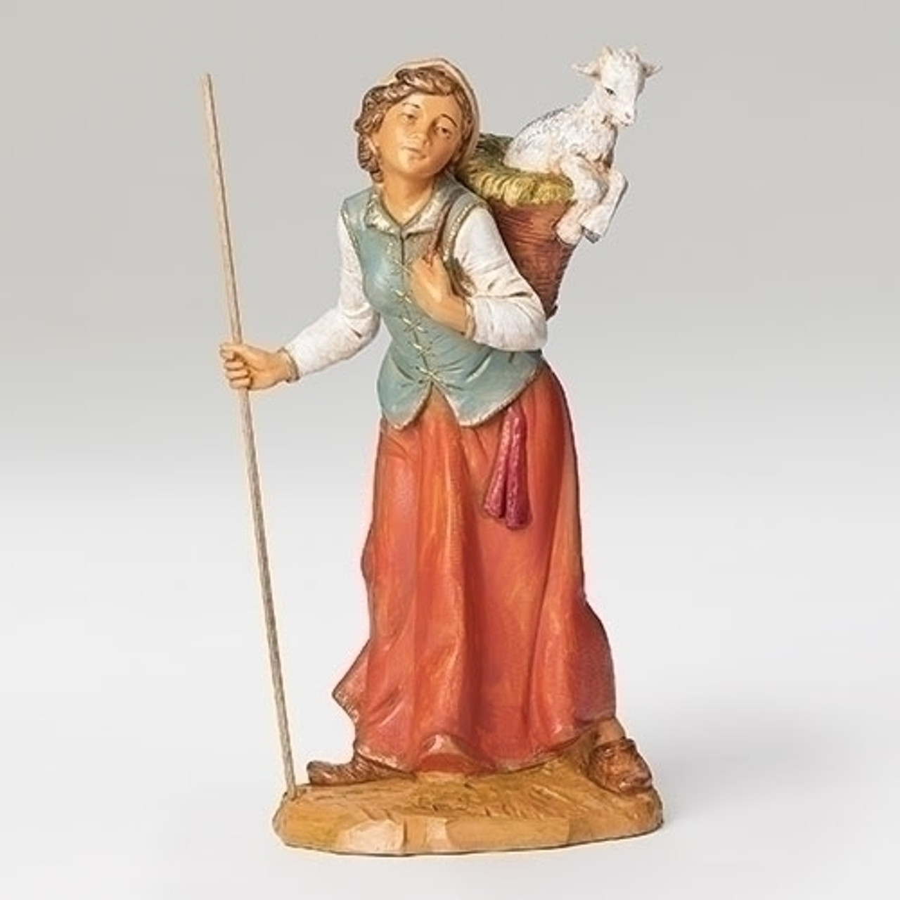 アンリ人形　 ◆希少　12㎝　【Girl with Lamb nativity】 アンリ人形 ◇希少 12㎝ 【Girl with Lamb nativity】 アンリ