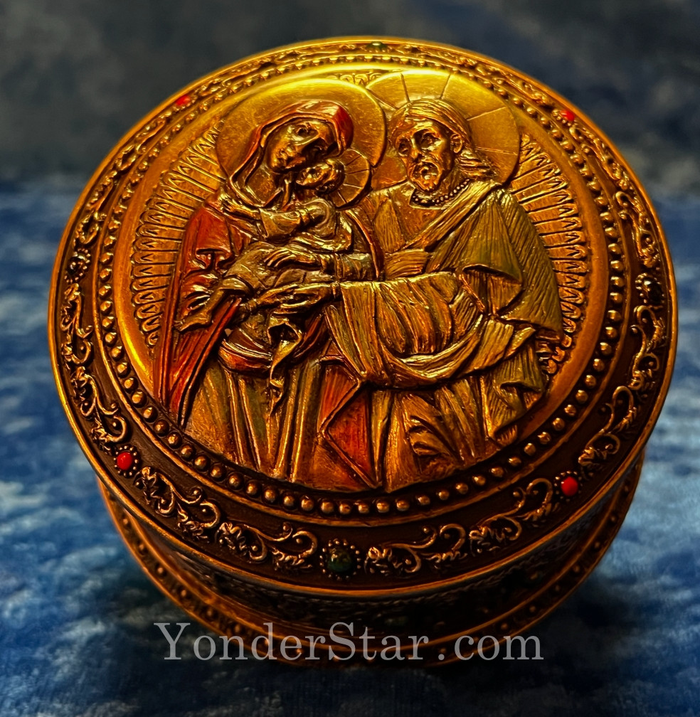 Nativity Box Nativity Scene Trinket Box - Yonder Star Christmas Shop LLC