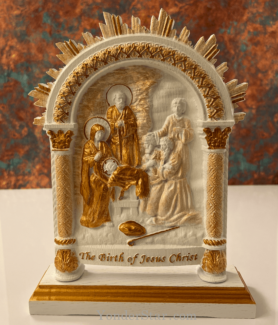 Wooden Icon Nativity Ukraine