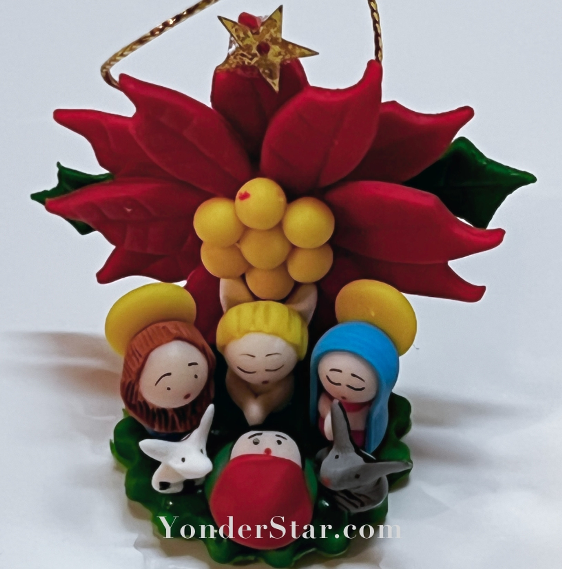 Cambodian Nativity Scene Made from Coconut Shell Yonder Star