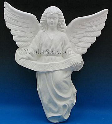 Hanging Angel for White Outdoor Nativity Yonder Star Christmas Shop LLC