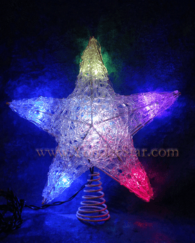 11" LED Lighted Multi Color Star Tree Topper