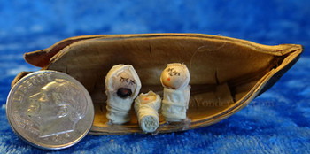 Cocoa Pod Nativity from Ecuador